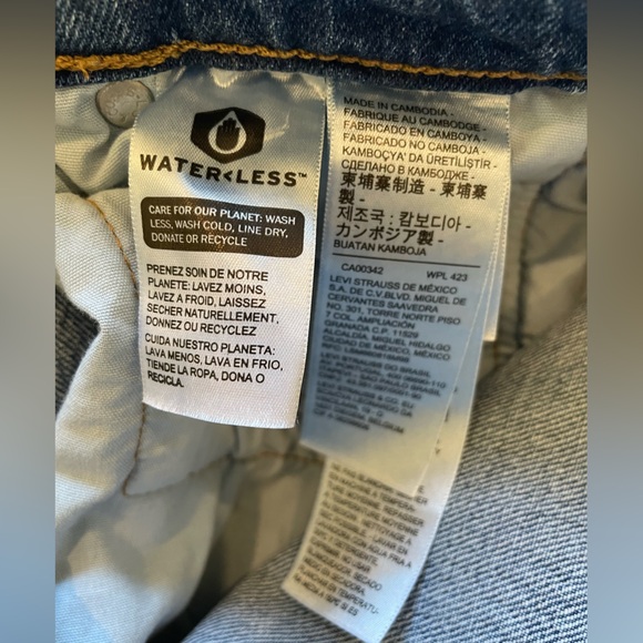 Levi’s 501 Skinny Button Fly Jeans - Picture 6 of 8